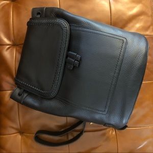 NWT Cole Haan Black Leather Backpack